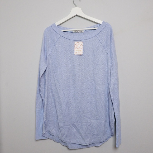 NWT: Free People Long sleeve Light blue size small - Picture 1 of 7